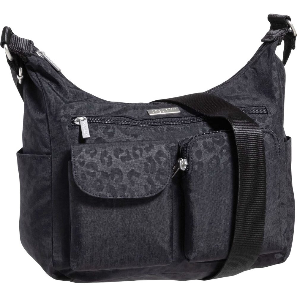NEW Baggallini Everyplace Bag Black Muted Cheetah Print NWT